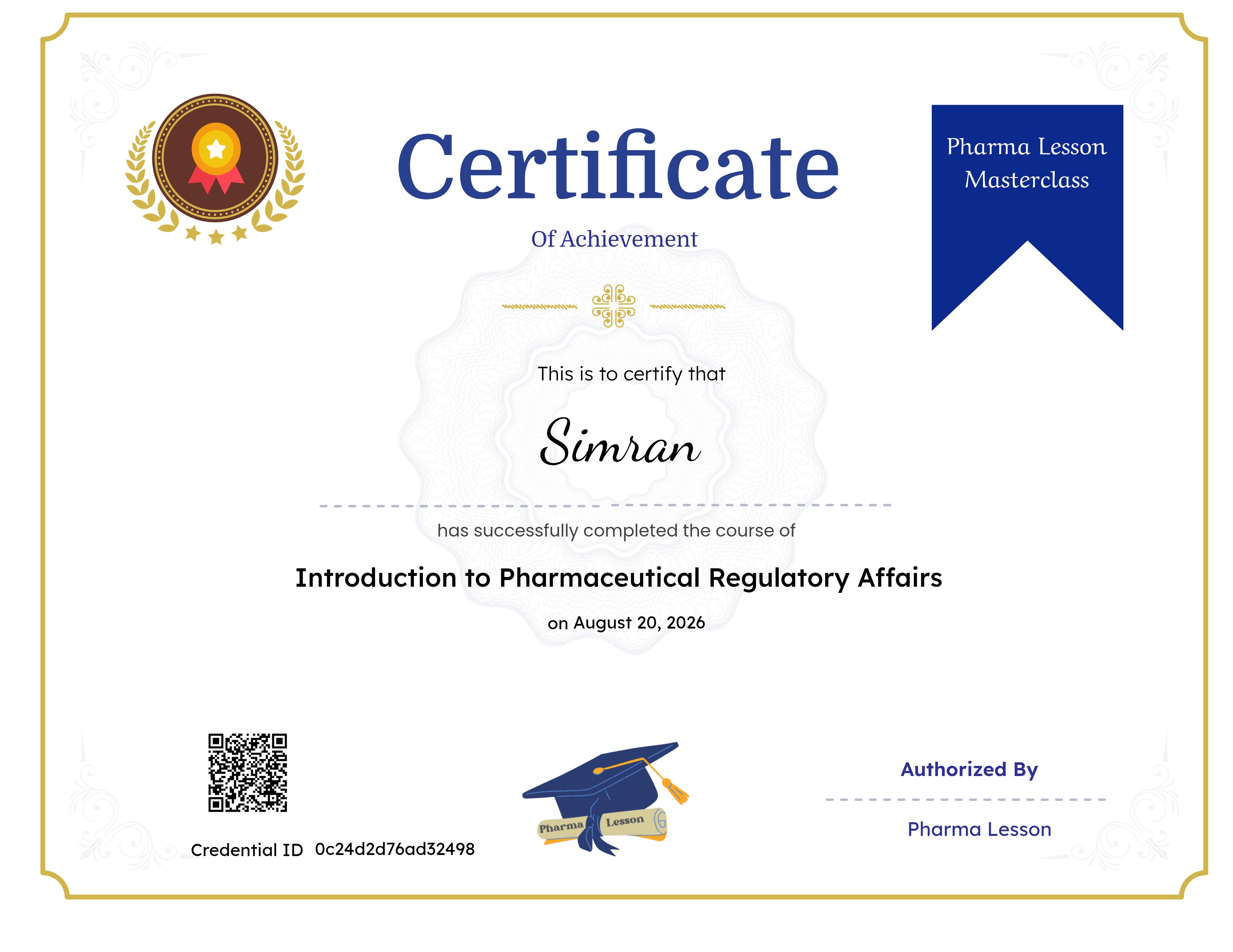 Introduction to Pharmaceutical Regulatory Affairs