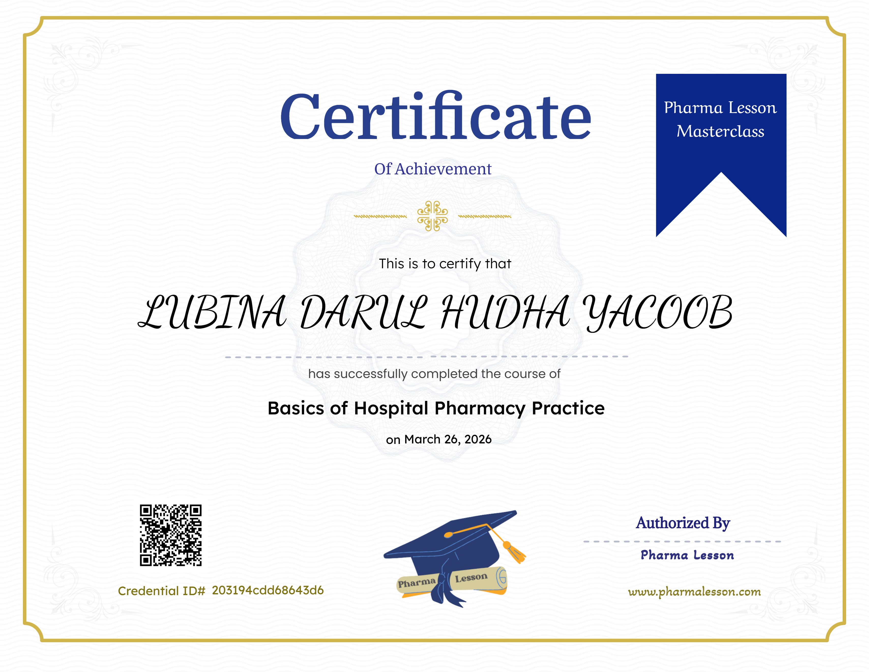 Basics of Hospital Pharmacy Practice