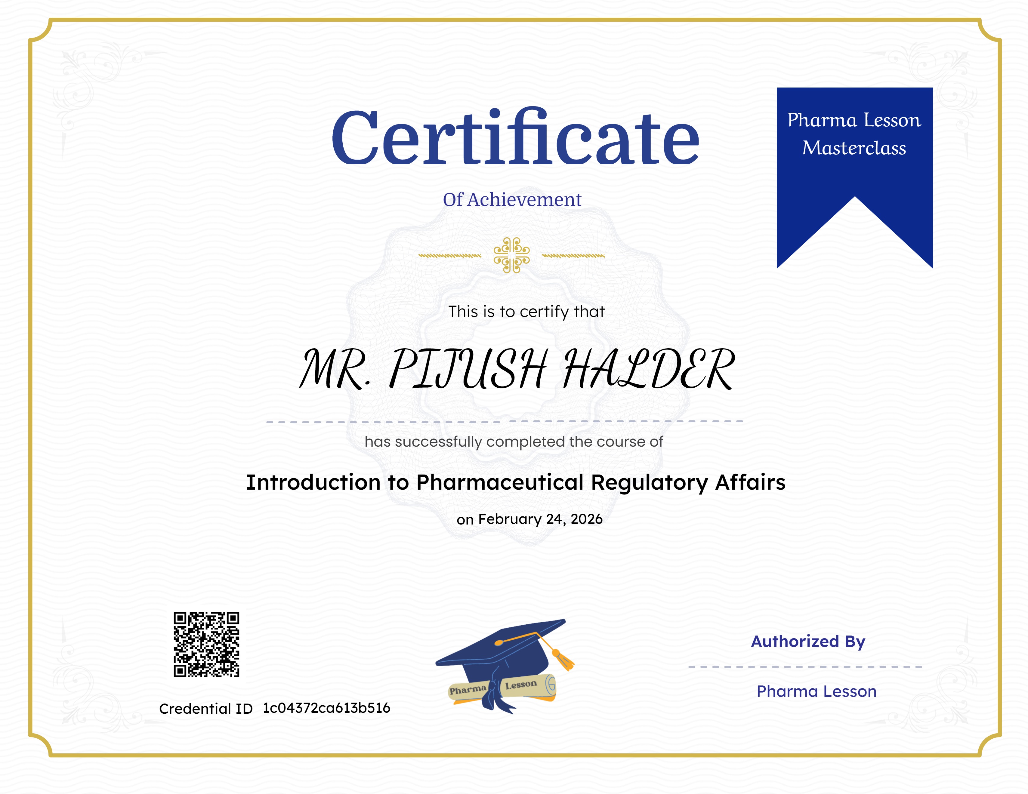 Introduction to Pharmaceutical Regulatory Affairs