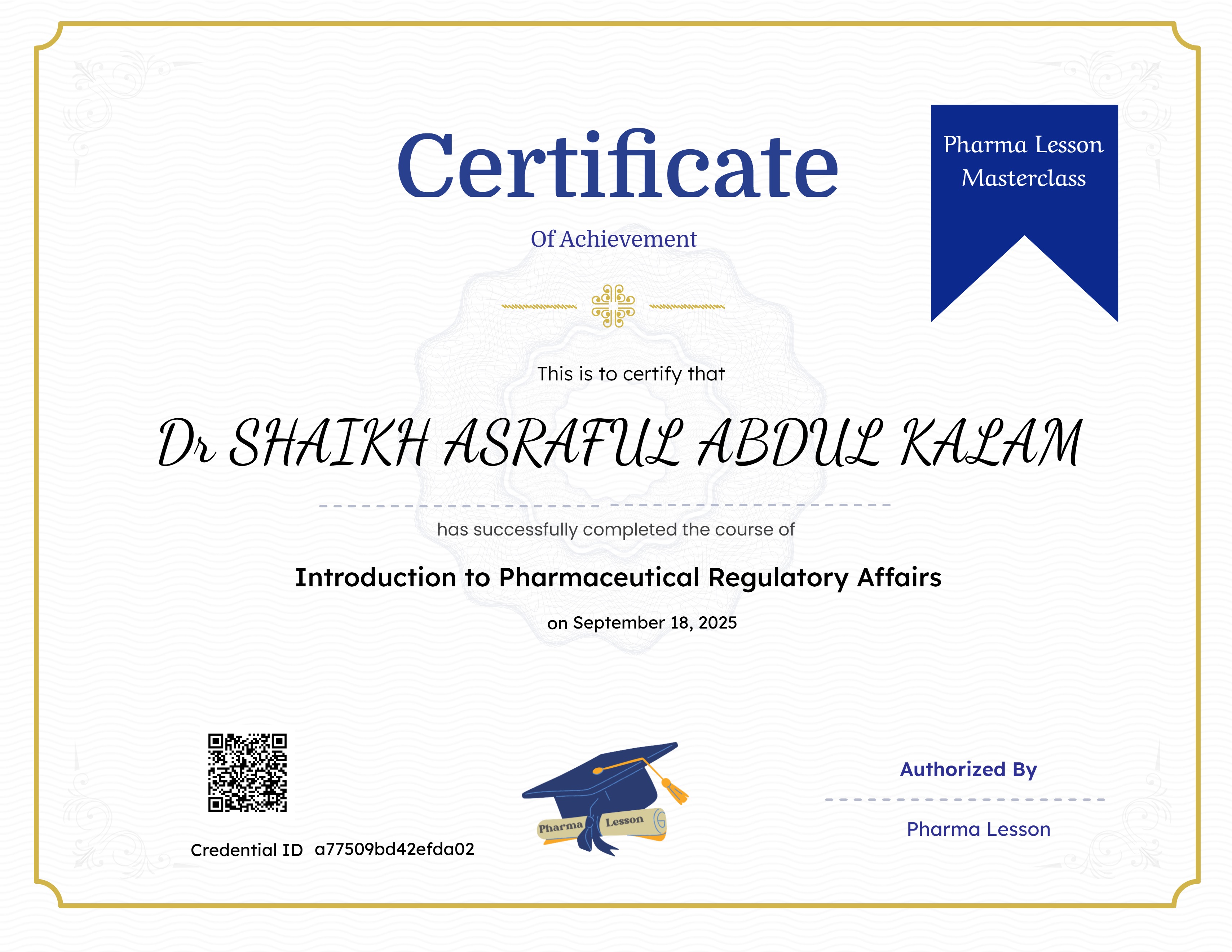 Introduction to Pharmaceutical Regulatory Affairs