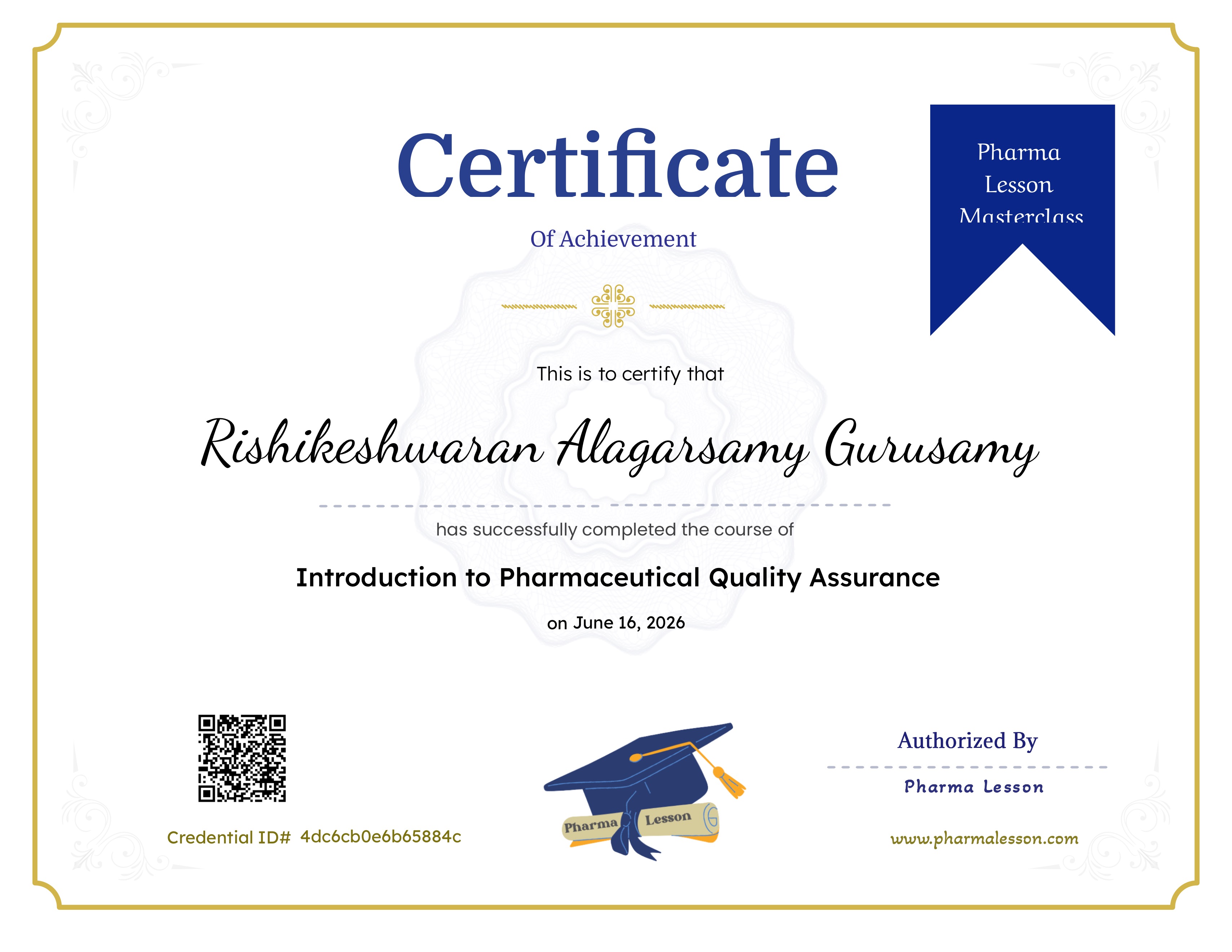Introduction to Pharmaceutical Quality Assurance