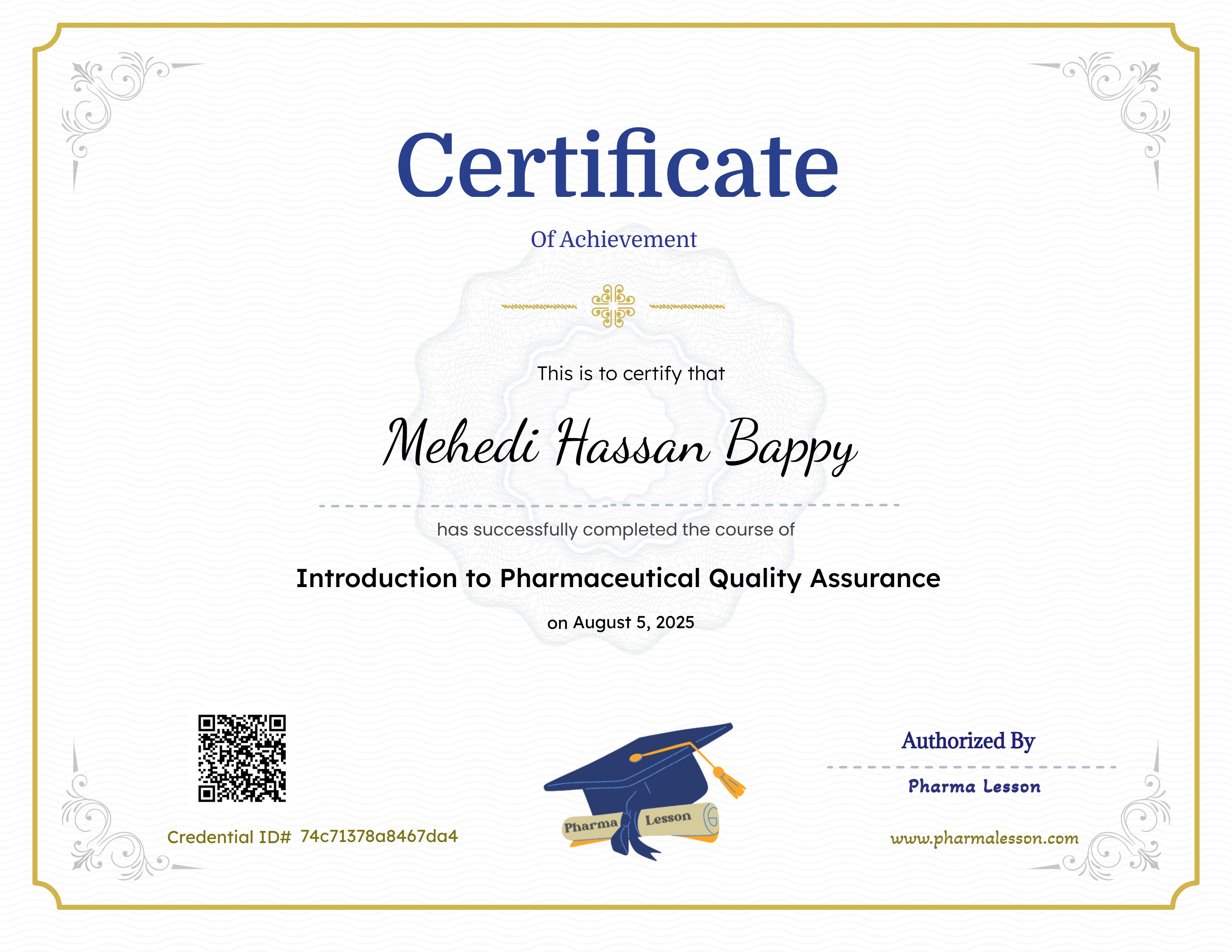 Introduction to Pharmaceutical Quality Assurance