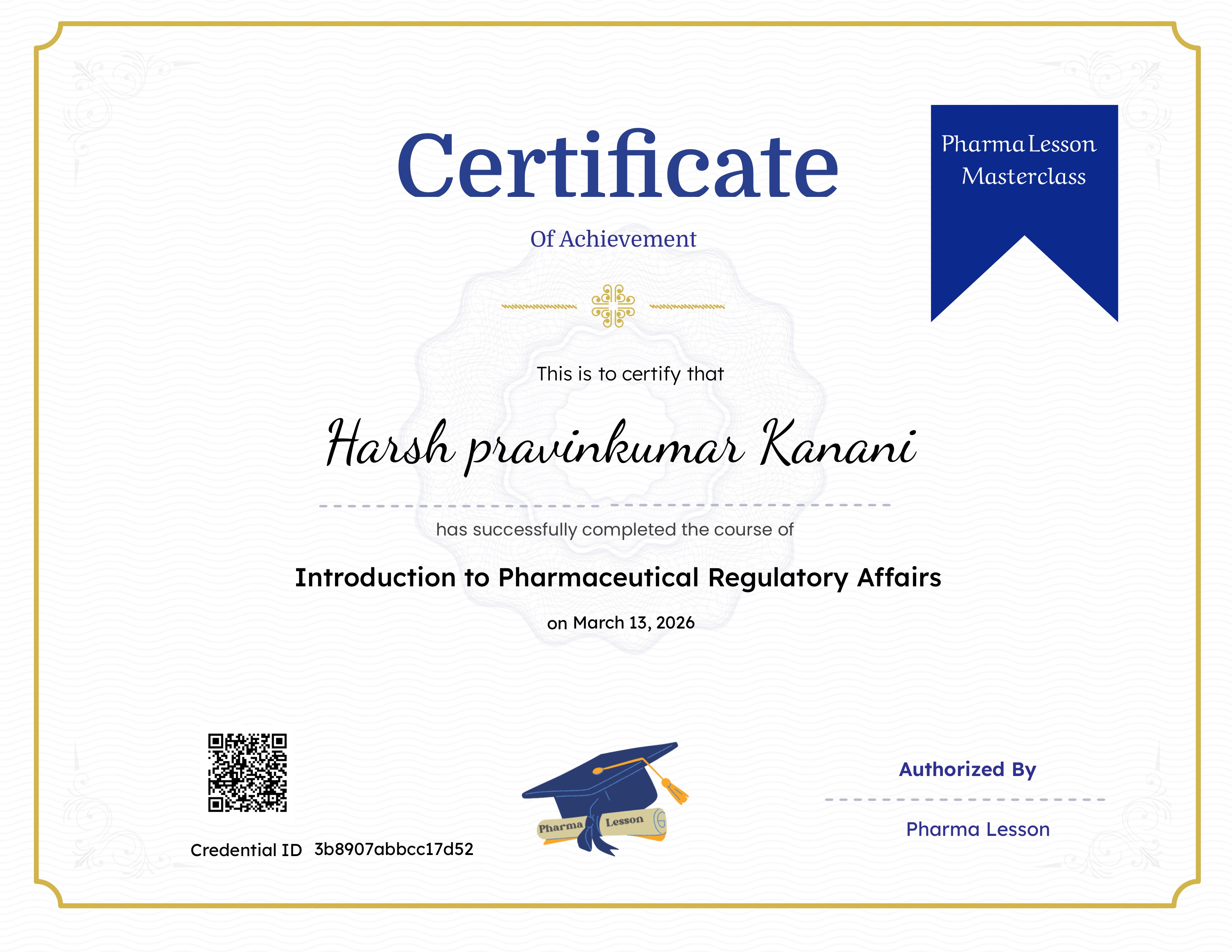 Introduction to Pharmaceutical Regulatory Affairs