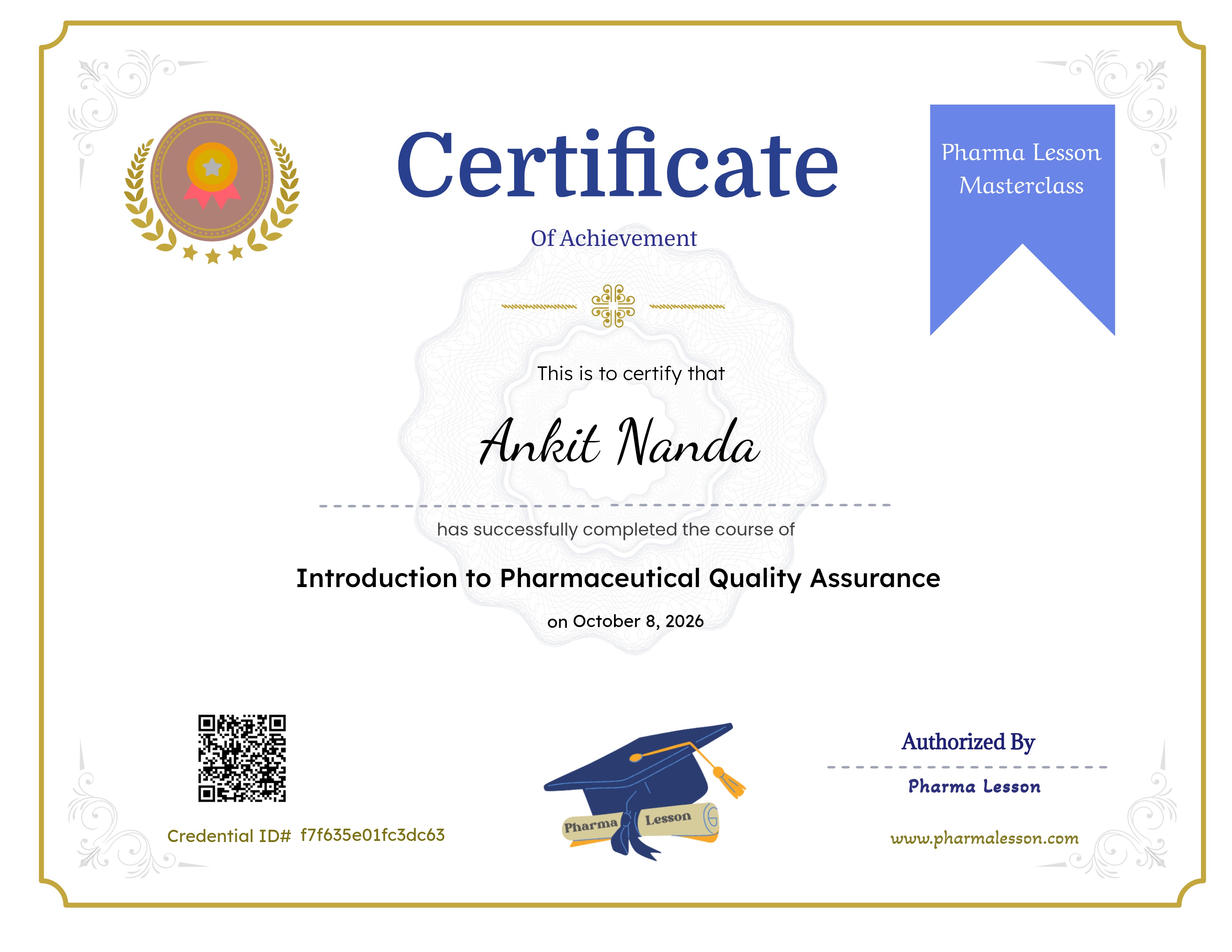Introduction to Pharmaceutical Quality Assurance