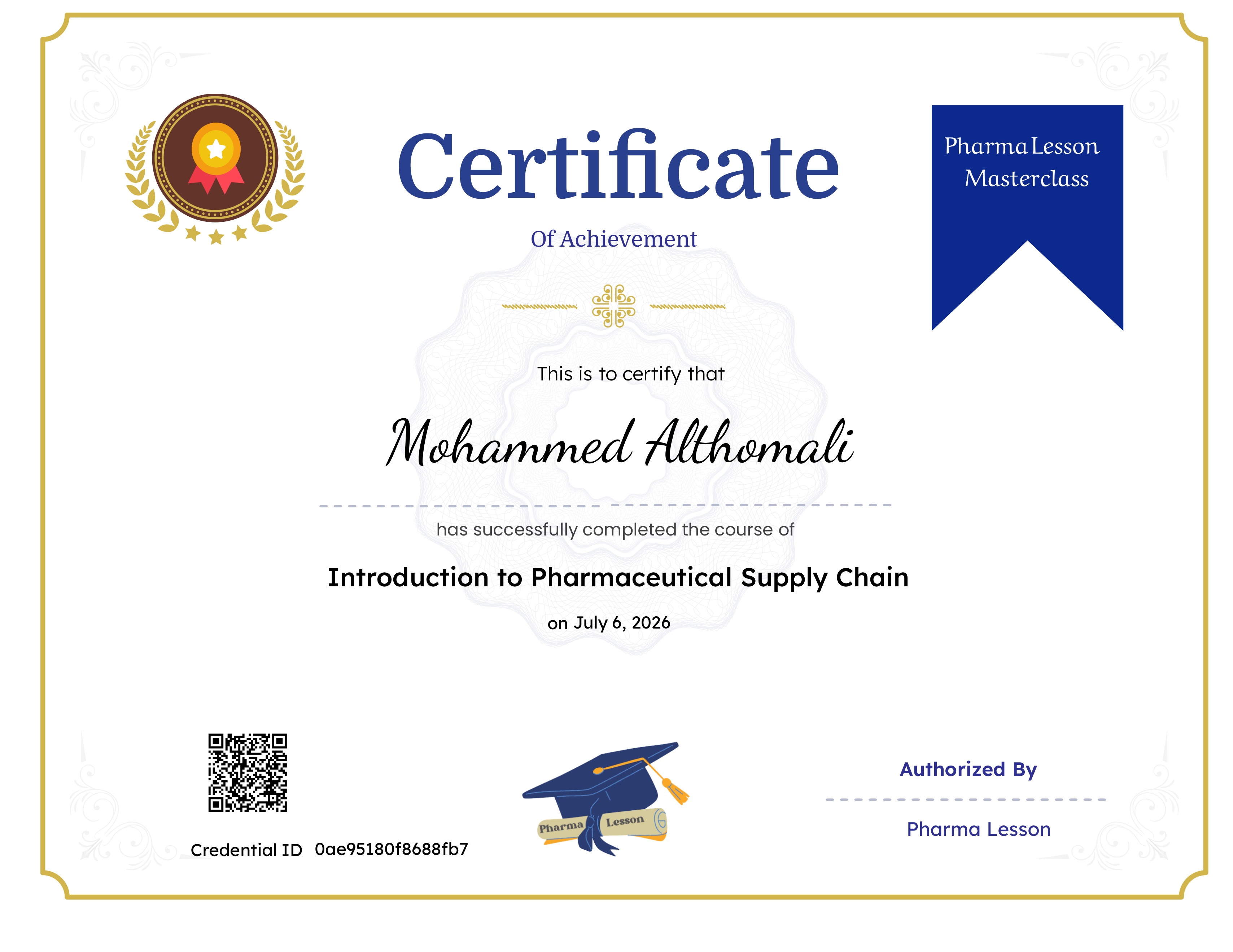 Introduction to Pharmaceutical Supply Chain