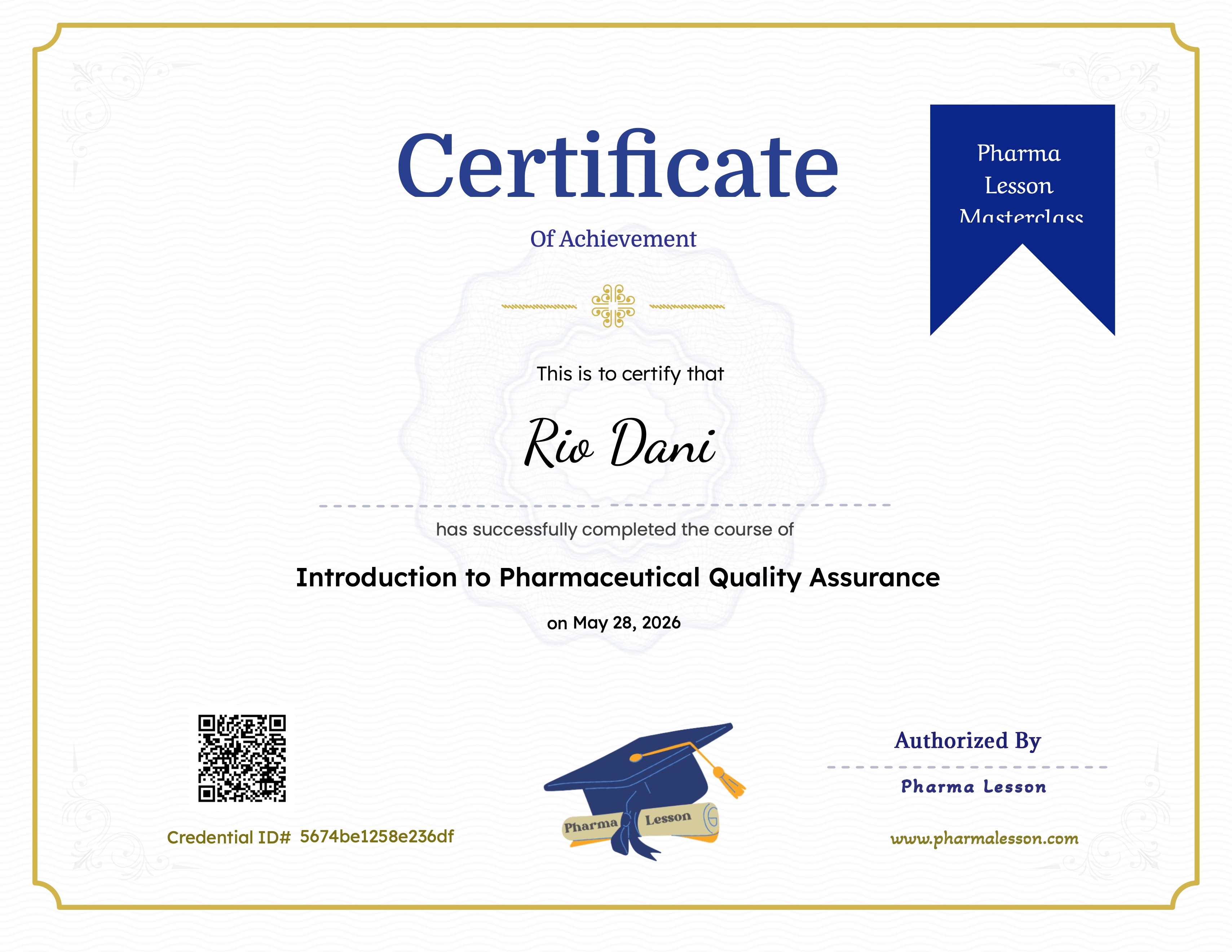 Introduction to Pharmaceutical Quality Assurance