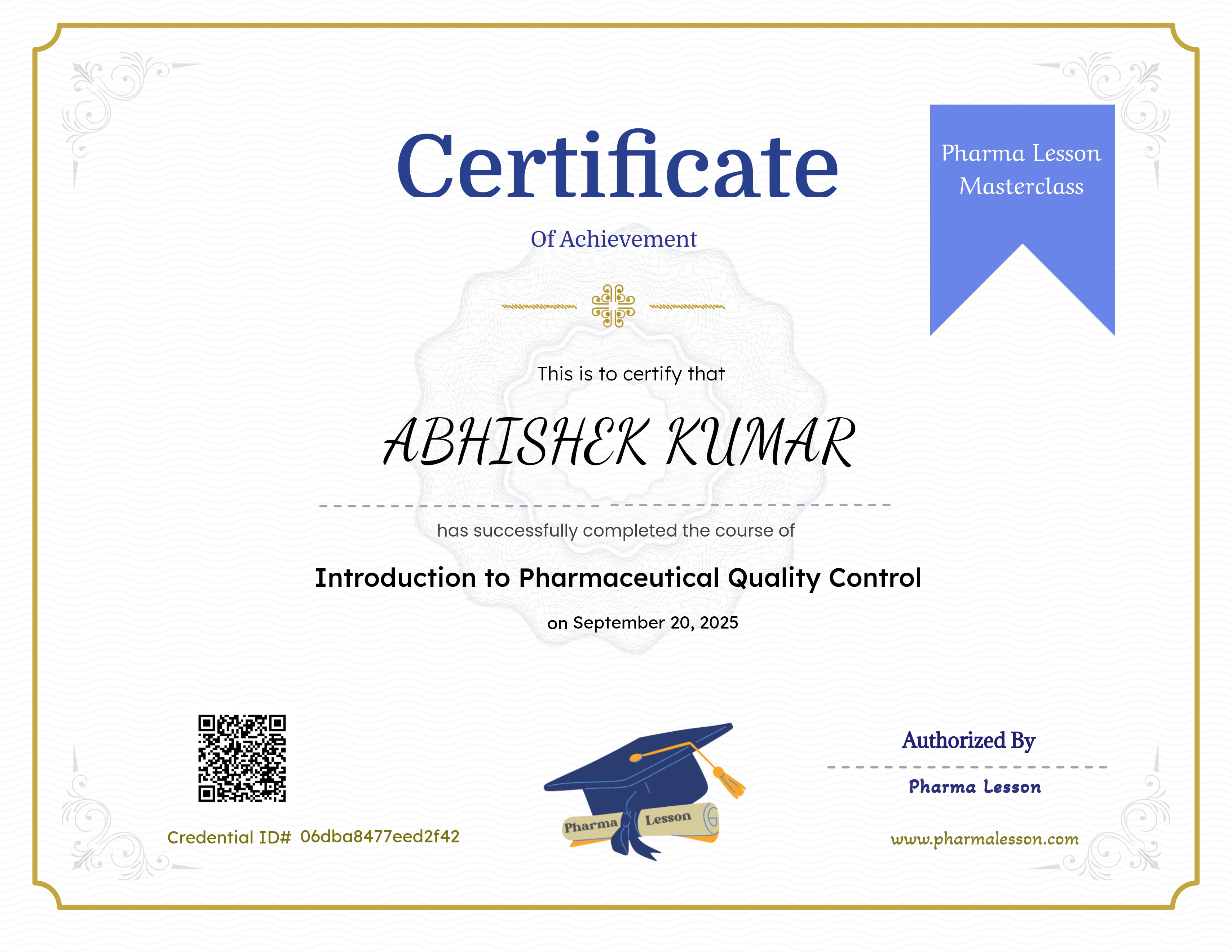 Introduction to Pharmaceutical Quality Control