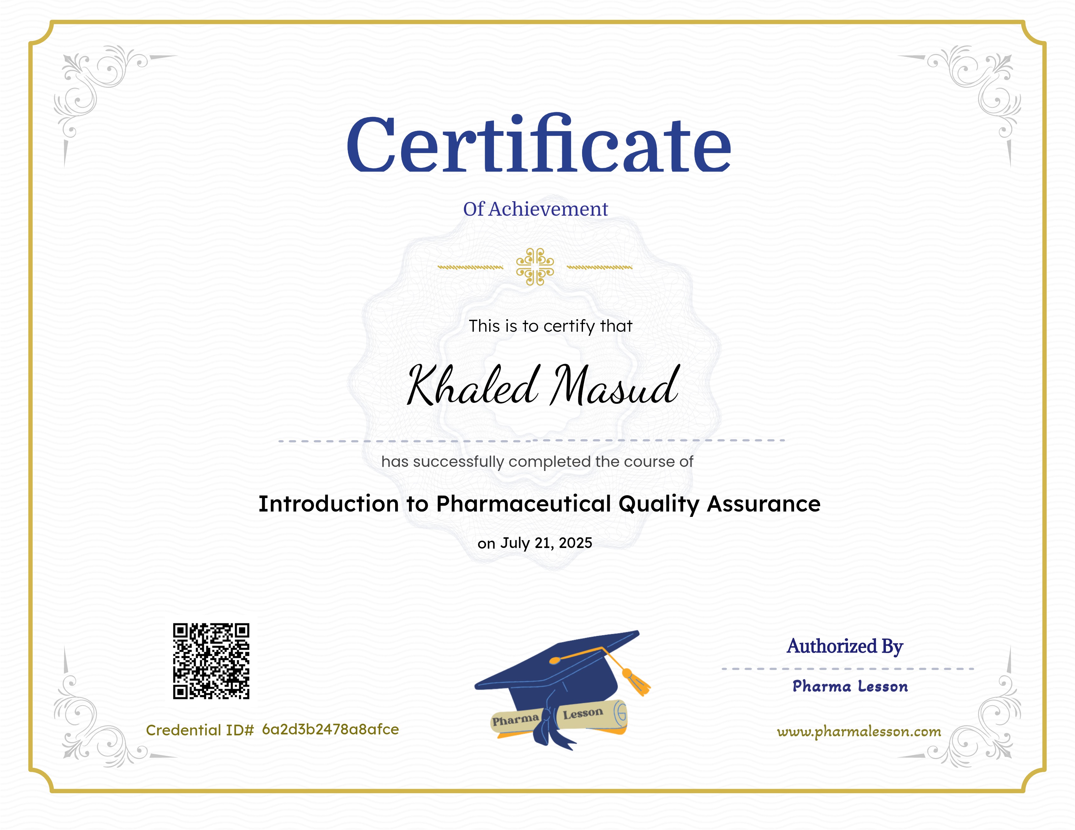 Introduction to Pharmaceutical Quality Assurance